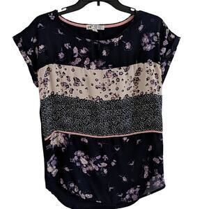 EUC Jolt Mixed Media Top, S